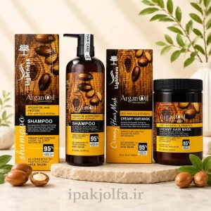 پک شامپو و ماسک مو لایتنس پروتئین و روغن آرگان 900 و 1000 میل